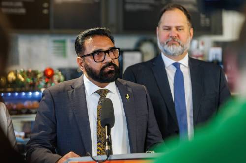 MIKE DEAL / FREE PRESS FILES
                                Public Service Delivery Minister Mintu Sandhu.