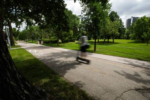 MIKAELA MACKENZIE / FREE PRESS FILES
                                New e-scooter legislation is set to come into effect next year in Manitoba.