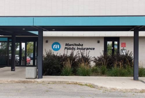 Mike Thiessen / Winnipeg Free Press Manitoba Public Insurance employees will be going on strike, meaning delayed insurance claims from Thursday night’s storm. For Tyler Searle. 230825 – Friday, August 25, 2023
