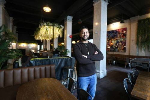 Ruth Bonneville Free Press LOCAL - arson resto reopens Photo of Commonwealth Bar + Kitchen owner, Nikola Maharajh, in his renovated restaurant at 456 Main Street Monday Commonwealth Bar + Kitchen owner Nikola Maharajh is hosting weekend events planning to reopen his restaurant in April 8, nearly a year after it was hit in a string of arsons that caused extensive water damage due to their sprinkler system. Malak Abas, Reporter March 23rd,, 2026