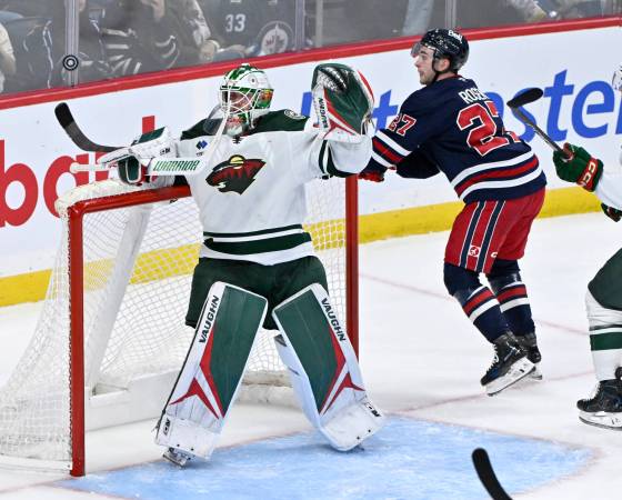 (Fred Greenslade / The Canadian Press) The Jets earned a win over the Minnesota Wild on Tuesday.