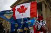 The Canadian Press
                                &ldquo;Canada Guy&rdquo; waves a Canadian flag during an Alberta independence rally at the Alberta legislature, in Edmonton on Saturday.