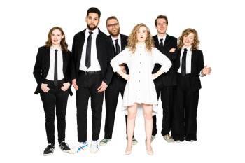 SUPPLIED
                                Outside Joke brings topical humour to the West End Cultural Centre on Saturday.