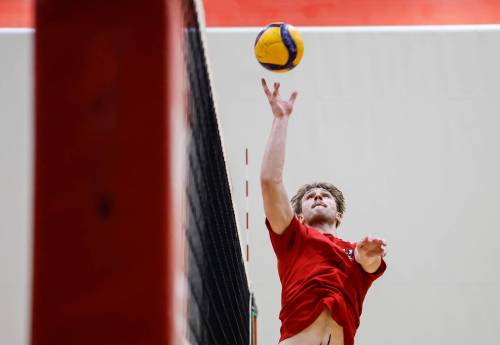 (John Woods / Free Press)
                                Winnipeg Wesmen setter Tristan Arnold is pumped to lead his team this season. The fifth-year believes the sky is the limit for this year&rsquo;s iteration of the men&rsquo;s volleyball squad.