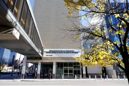 Ruth Bonneville / Free Press Local Police HQ Outside photos of the Winnipeg Police Headquarters. For story on Garth Samorang, Commissioner of the WPS news presser at the Legislative Building Monday. OCT 19TH, 2026