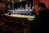 JOHN WOODS / FREE PRESS
                                Chief Settee questions mayoral candidates during the Mayoral Candidate Forum: Urban First Nations Priorities at the Manitoba Museum in Winnipeg, Tuesday.