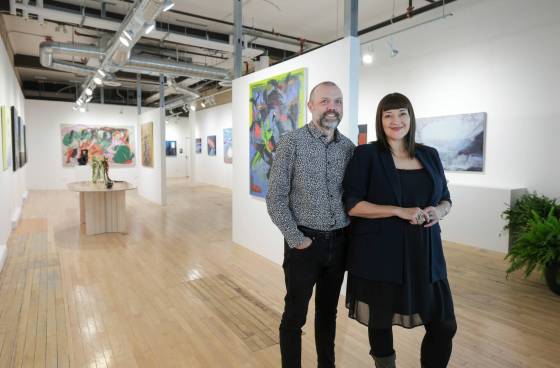 Mike Page and Laura Porath have opened Lucent Gallery + Design Studio. (Ruth Bonneville / Free Press)