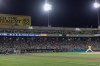 Houston Astros' Christian Walker, third from left, takes an at-bat and hits a double during the sixth inning of a baseball game against the Athletics, Saturday, Sept. 26, 2026, in West Sacramento, Calif. (AP Photo/Sara Nevis)