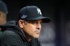 New York Yankees manager Aaron Boone prepares for the start of Game 2 of an American League Division Series baseball game against the Tampa Bay Rays Monday, Oct. 5, 2026, in St. Petersburg, Fla. (AP Photo/Chris O'Meara)