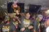 Milwaukee Brewers' Christian Yelich, center celebrates with teammates after the team defeated the San Diego Padres in Game 4 of baseball's National League Division Series Wednesday, Oct. 7, 2026, in San Diego, to advance to the National League Championship Series. (AP Photo/Gregory Bull)
