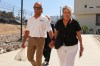 Debra and Martin Robinson, the parents of Australian brothers Callum and Jake Robinson, arrive to court for the trial of the men accused of murdering them, in Ensenada, Mexico, Thursday, Oct. 8, 2026. (AP Photo/Karen Castaneda)