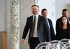 Premier-designate Paul St-Pierre Plamondon walks to a post election news conference in Quebec City Tuesday, Oct. 6, 2026. THE CANADIAN PRESS/Jacques Boissinot
The Canadian Press