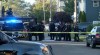 Law enforcement officers remain at the scene of a deadly shooting that occurred Friday night in Erie, Pa., on Saturday, Oct. 10, 2026.(WJET via AP)