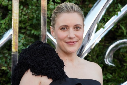 Greta Gerwig arrives at the opening night celebration for the Lucas Museum of Narrative Art on Saturday, Sept. 19, 2026, in Los Angeles. (Photo by Jordan Strauss/Invision/AP)
