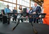 A Marconi tactical radio attached to an ARA robotic drone seen in Mirabel, Que., on Tuesday, July 14, 2026. THE CANADIAN PRESS/Christinne Muschi