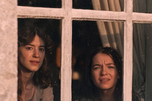 This image released by Focus Features shows Daisy Edgar-Jones, left, and Esmé Creed-Miles in a scene from 
