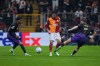 Galatasaray's Eren Elmali, center, vies for the ball with Barcelona's Lamine Yamal, left, and Fermin Lopez during the Champions League opening phase soccer match between Galatasaray and Barcelona in Istanbul, Turkey, Tuesday, Oct. 13, 2026. (AP Photo/Khalil Hamra)
