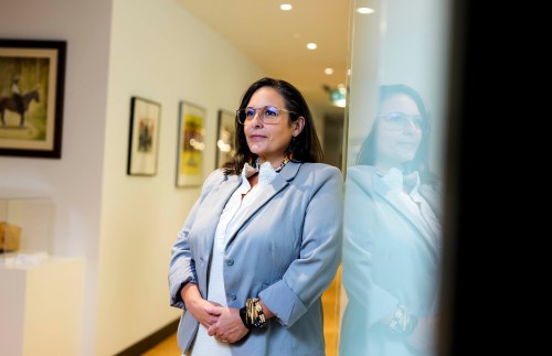 Candice St-Aubin, interim commissioner of Indigenous languages, is pictured in Ottawa, on Wednesday, Aug. 5, 2026. THE CANADIAN PRESS/Justin Tang