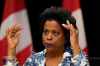 Minister of Health Marjorie Michel speaks during a news conference on the recently tabled bill to Reduce Red Tape and Support Economic Growth and Competitiveness, at the National Press Theatre in Ottawa, on Thursday, Oct. 8, 2026. THE CANADIAN PRESS/Justin Tang