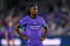 FILE - Orlando Pride forward Barbra Banda looks on during an NWSL soccer match against the Chicago Stars, March 14, 2025, in Orlando, Fla. (AP Photo/Phelan M. Ebenhack, File)