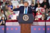 President Donald Trump speaks during a campaign rally at Truist Arena, Saturday, Oct. 17, 2026, in Highland Heights, Ky. (AP Photo/Jeff Dean)