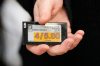 FILE - An electronic price tag is displayed at a Kroger grocery store Nov. 13, 2024, in Monroe, Ohio. (AP Photo/Jeff Dean, File)