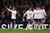 Tottenham Hotspur's James Maddison, left, celebrates scoring during the English Premier League soccer match between Tottenham Hotspur and Coventry City in London, Monday Oct. 19, 2026. (John Walton/PA via AP)