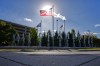 The Mall of America flies an American flag, Wednesday, Oct. 7, 2026, in Bloomington, Minn. (AP Photo/Ellen Schmidt)