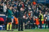 FILE - Besiktas' head coach Sergen Yalcin, right, gestures during a Champions League group C soccer match between Besiktas and Sporting Lisbon at the Vodafone Park Stadium in Istanbul, Oct. 19, 2021. (AP Photo, File)