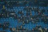Half-empty stand is seen during the Champions League soccer match between Manchester City and AEK Athens in Manchester, England, Tuesday, Oct. 20, 2026. (AP Photo/Dave Thompson)