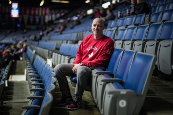 Curling Canada CEO Nolan Thiessen poses for a photograph at the Brier, in Regina, on Saturday, March 2, 2024. THE CANADIAN PRESS/Darryl Dyck