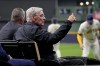 Former MLB commissioner Bud Selig give the thumbs up prior to Game 1 of baseball's World Series, Friday, Oct. 23, 2026, in Milwaukee, between the Milwaukee Brewers and the Tampa Bay Rays. (AP Photo/Ashley Landis)