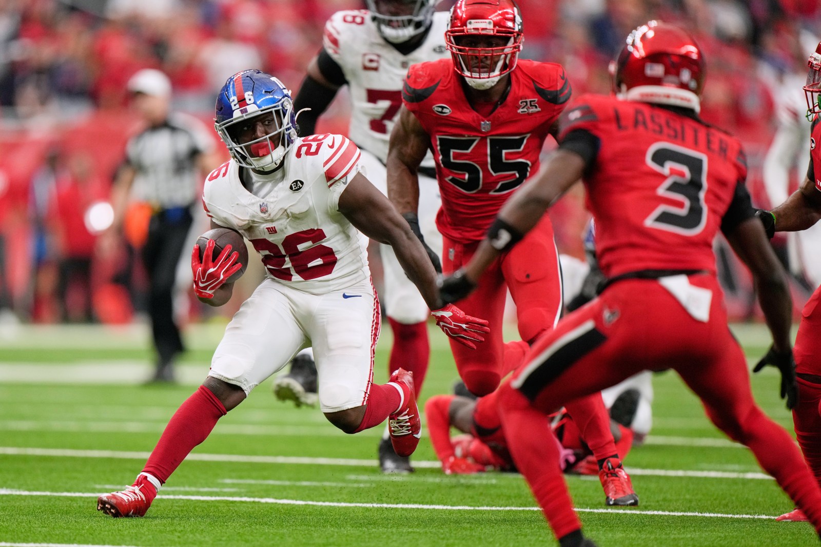 Singletary’s 30-yard run in OT gives Giants 27-21 win over Texans ...