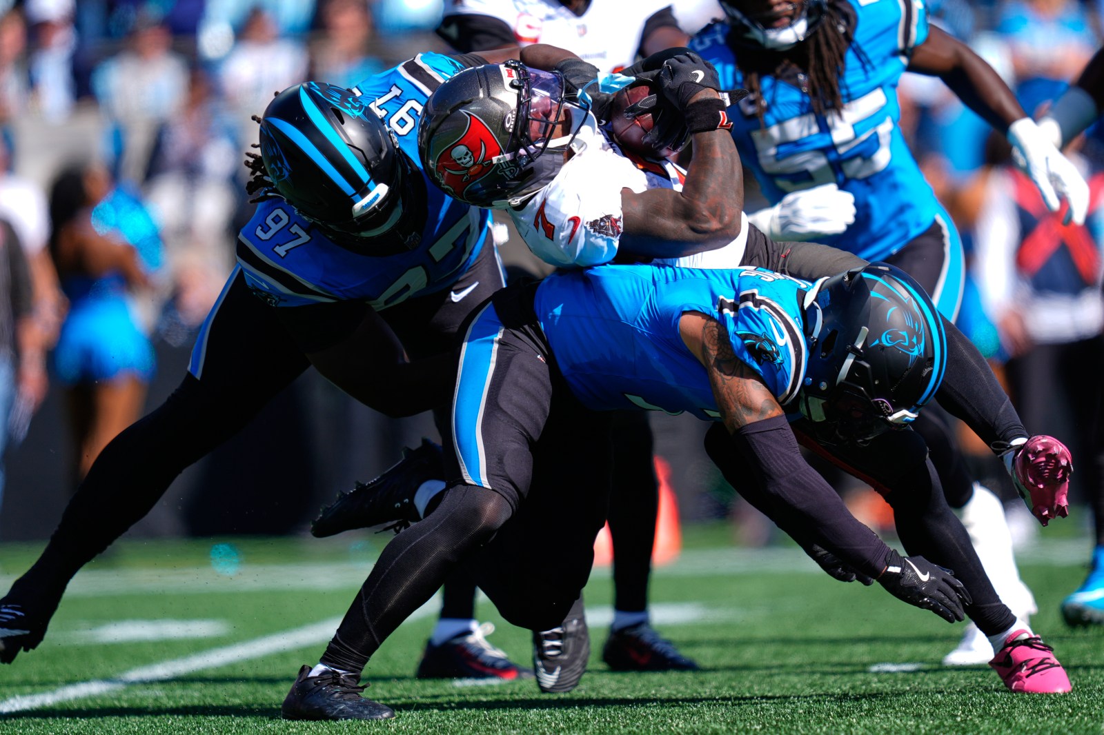 Panthers’ run defense springs a leak again against Tampa Bay with ...