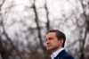 Conservative Leader Pierre Poilievre gives remarks, in Wainwright, Alta., on Monday, Oct. 19, 2026. THE CANADIAN PRESS/Christopher Katsarov