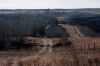 The burned area on CFB Wainwright is pictured south of the town of Wainwright, Alta, on Monday, Oct. 19, 2026. THE CANADIAN PRESS/Christopher Katsarov